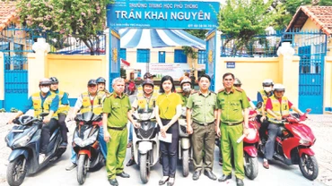 Tổ nhân dân tuần tra ra mắt tại Phường 9, Quận 5. (Ảnh CTV)