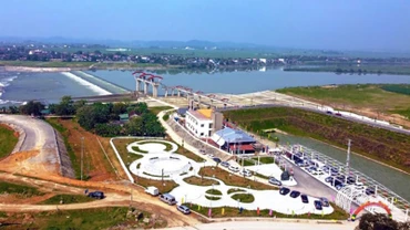 Cống bara Đô Lương (Nghệ An) sau khi được đầu tư, nâng cấp.
