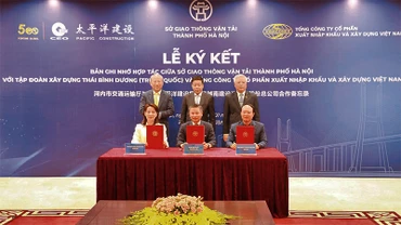 Lễ ký kết ghi nhớ hợp tác nghiên cứu đầu tư xây dựng một số dự án trọng điểm trên địa bàn thành phố Hà Nội.