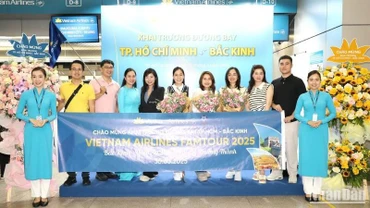 Đường bay Thành phố Hồ Chí Minh-Bắc Kinh được khai thác với tần suất 5 chuyến mỗi tuần.