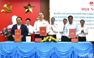Lễ ký kết Quy chế phối hợp công tác giữa Kiểm toán Nhà nước với các địa phương.