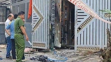 Hiện trường vụ cháy. (Ảnh: NS)