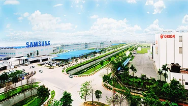Các khu công nghiệp miền bắc đã thu hút nhiều nhà sản xuất hàng điện tử nước ngoài. 