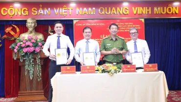 Công an tỉnh Bình Dương ký kết quy chế phối hợp với các đơn vị.