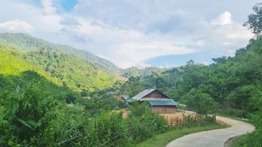 Một góc bản Huồi Sơn, xã Tam Hợp. (Ảnh: Cổng thông tin điện tử Nghệ An)