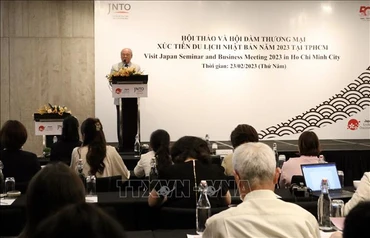Hội thảo xúc tiến du lịch Nhật Bản năm 2023. (Ảnh: TTXVN) 
