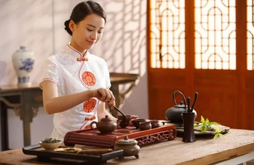 Nghệ thuật trà ở Trung Quốc. (Ảnh: Baidu.com)