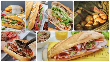 Điểm hấp dẫn của bánh mì Sài Gòn không phải là vỏ bánh, ruột bánh hay nhân bánh mà là sự kết hợp, hòa phối tuyệt vời giữa các thành phần đó. (Ảnh: Vietkings) 