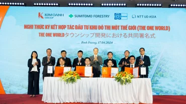 Ký kết hợp tác đầu tư dự án khu đô thị Một Thế Giới giữa Kim Oanh Group và các đối tác Nhật Bản.