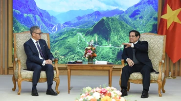 Thủ tướng Phạm Minh Chính tiếp Bộ trưởng Ngoại giao Lào Thongsavanh Phomvihane.