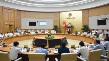 Thủ tướng Phạm Minh Chính chủ trì Phiên họp Chính phủ chuyên đề về xây dựng pháp luật tháng 5 năm 2025.