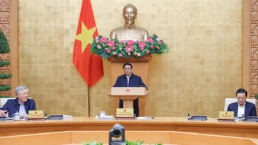 Thủ tướng Phạm Minh Chính chủ trì phiên họp Chính phủ chuyên đề về xây dựng pháp luật tháng 1/2025.