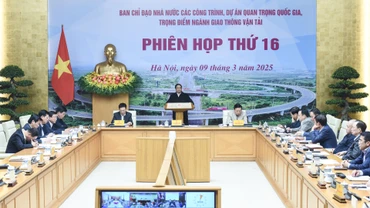 Quang cảnh phiên họp thứ 16 BCĐ các công trình trọng điểm ngành giao thông. 