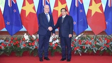 Thủ tướng Phạm Minh Chính và Thủ tướng New Zealand Christopher Luxon.