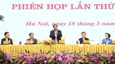 Thủ tướng Phạm Minh Chính và các đồng chí lãnh đạo đồng chủ trì Phiên họp lần thứ nhất Ban Chỉ đạo.