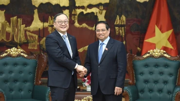 Thủ tướng Phạm Minh Chính tiếp ông Châu Gia Nghĩa, Chủ tịch khu vực châu Á-Thái Bình Dương Tập đoàn PowerChina.
