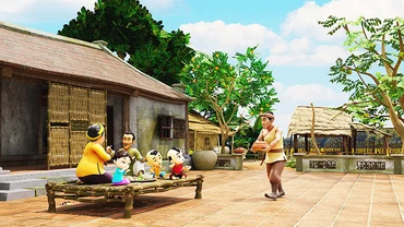 Cảnh trong phim “Trạng Quỳnh thời nhí nhố”.