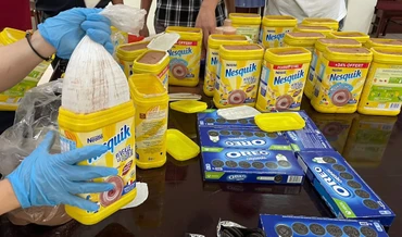Số ma túy cất giấu tinh vi trong hộp cacao vận chuyển từ Pháp về Việt Nam do Chi cục Hải quan bắc Hà Nội thu giữ.