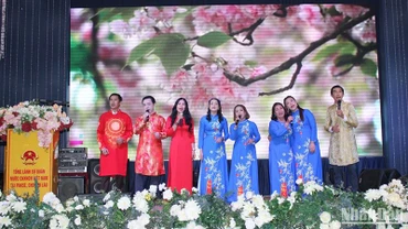Một tiết mục văn nghệ tại Chương trình. (Ảnh: Hải Tiến)