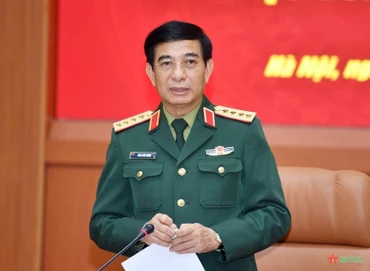 Đại tướng Phan Văn Giang, Ủy viên Bộ Chính trị, Phó Bí thư Quân ủy Trung ương, Bộ trưởng Quốc phòng. Ảnh: Báo Quân đội nhân dân.