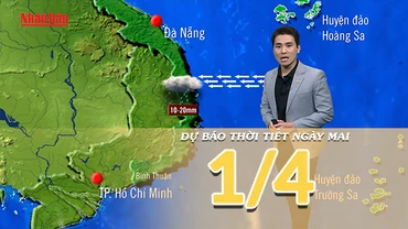 [Video] Dự báo thời tiết đêm nay và ngày mai 1/4/2025