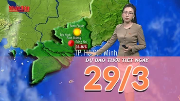 [Video] Dự báo thời tiết ngày 29/3/2025