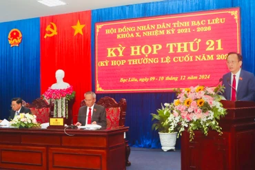 Kỳ họp thứ 21 Hội đồng nhân dân tỉnh Bạc Liêu thông qua 25 nghị quyết quan trọng phát triển kinh tế-xã hội.