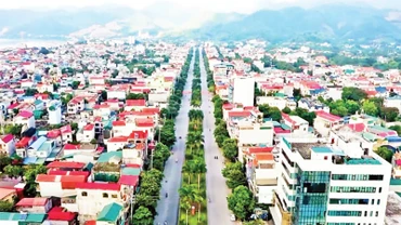 Một góc thành phố Hòa Bình hôm nay. 