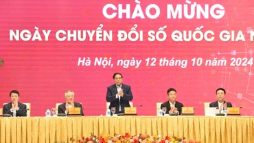 Thủ tướng Phạm Minh Chính dự và phát biểu Ngày Chuyển đổi số quốc gia (10/10) năm 2024.