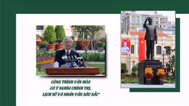 Công trình văn hóa có ý nghĩa chính trị, lịch sử và nhân văn sâu sắc 