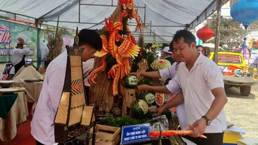 Bài dự thi của Đội ẩm thực dược liệu Ngọc Linh Tu Mơ Rông.
