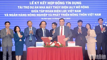 EVN và Agribank ký hợp đồng tín dụng tài trợ dự án Nhà máy thủy điện Ialy mở rộng