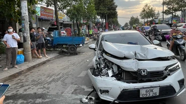 Hiện trường vụ tai nạn.