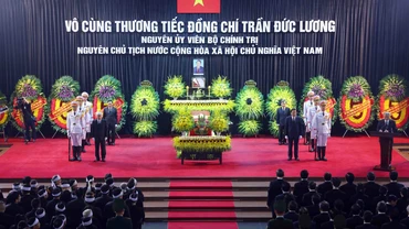 [Video] Tổ chức trọng thể Lễ truy điệu nguyên Chủ tịch nước Trần Đức Lương 