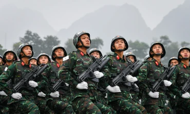 [Ảnh] Hợp luyện diễu binh, diễu hành kỷ niệm 70 năm Chiến thắng Điện Biên Phủ