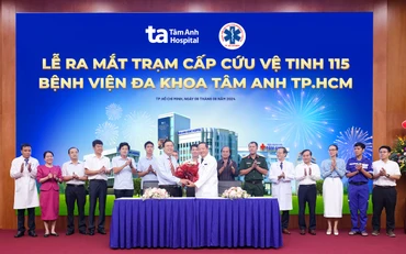 Bệnh viện Đa khoa Tâm Anh TP Hồ Chí Minh và Trung tâm Cấp cứu 115 TP Hồ Chí Minh ký công bố giới thiệu Trạm cấp cứu vệ tinh 115 TP Hồ Chí Minh.