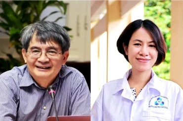 Giáo sư, Tiến sĩ khoa học Ngô Việt Trung và Phó Giáo sư, Tiến sĩ Nguyễn Thị Lệ Thu - 2 nhà khoa học đoạt Giải thưởng Tạ Quang Bửu năm 2022.