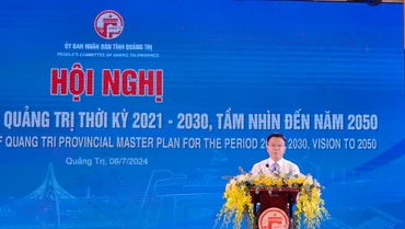 Phó Thủ tướng Lê Thành Long phát biểu chỉ đạo tại Hội nghị Công bố Quy hoạch tỉnh Quảng Trị.