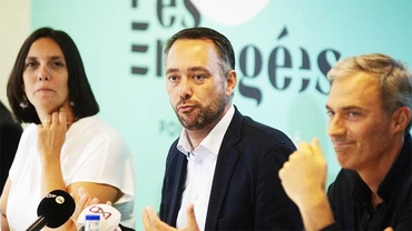 Chính trị gia Maxime Prévot (giữa) được Vua Philippe chỉ định làm nhà đàm phán mới. Ảnh: AFP
