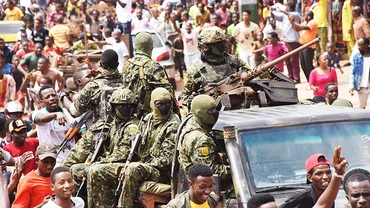 Cuộc đảo chính quân sự mới đây ở Guinea. Ảnh: AFP
