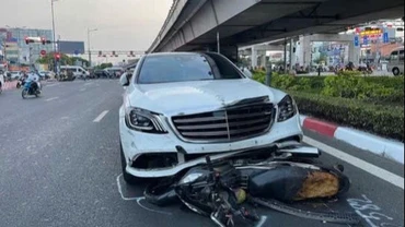 Hiện trường vụ tai nạn. (Ảnh: Anh Vũ)
