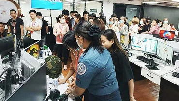 Cảnh sát Philippines triệt phá một đường dây buôn người tại Manila tháng 5 vừa qua. Ảnh: AFP