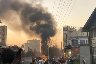 Hiện trường vụ đánh bom xe ở Kabul, Afghanistan.
