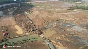 Một cây cầu bị phá hủy do bão Usagi ở tỉnh Cagayan, Philippines (Ảnh: Reuters)