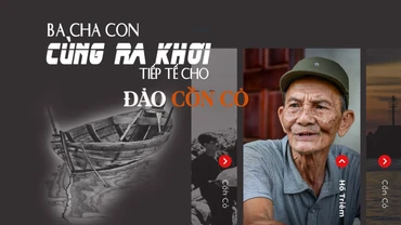 Ba cha con cùng ra khơi tiếp tế cho đảo Cồn Cỏ