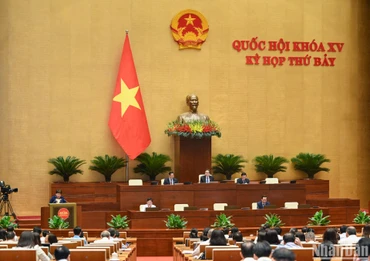 Quang cảnh phiên làm việc sáng 27/5. (Ảnh: DUY LINH)
