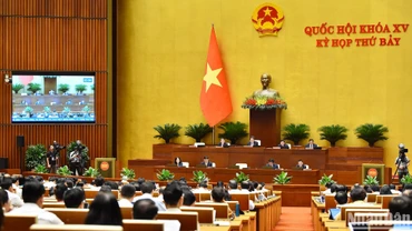Quang cảnh phiên họp sáng 29/5. (Ảnh: Thủy Nguyên)