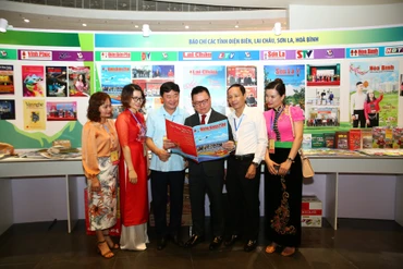 Đồng chí Lê Quốc Minh, Ủy viên Trung ương Đảng, Tổng Biên tập Báo Nhân Dân, Phó Trưởng Ban Tuyên giáo Trung ương, Chủ tịch Hội Nhà báo Việt Nam tại Hội Báo toàn quốc năm 2022. (Ảnh: Hội Nhà báo Việt Nam)