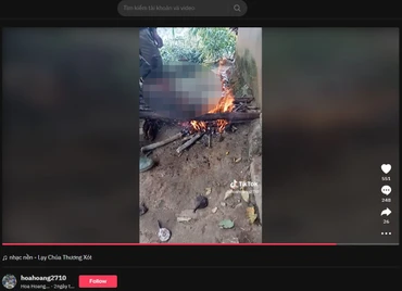 Hình ảnh chụp từ video trên Tiktok vi phạm.