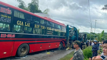 Hiện trường vụ tai nạn.